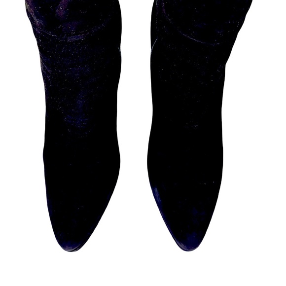 PRADA HIGH HEEL BOOTS IN BLACK SUEDE - Picture 3 of 8